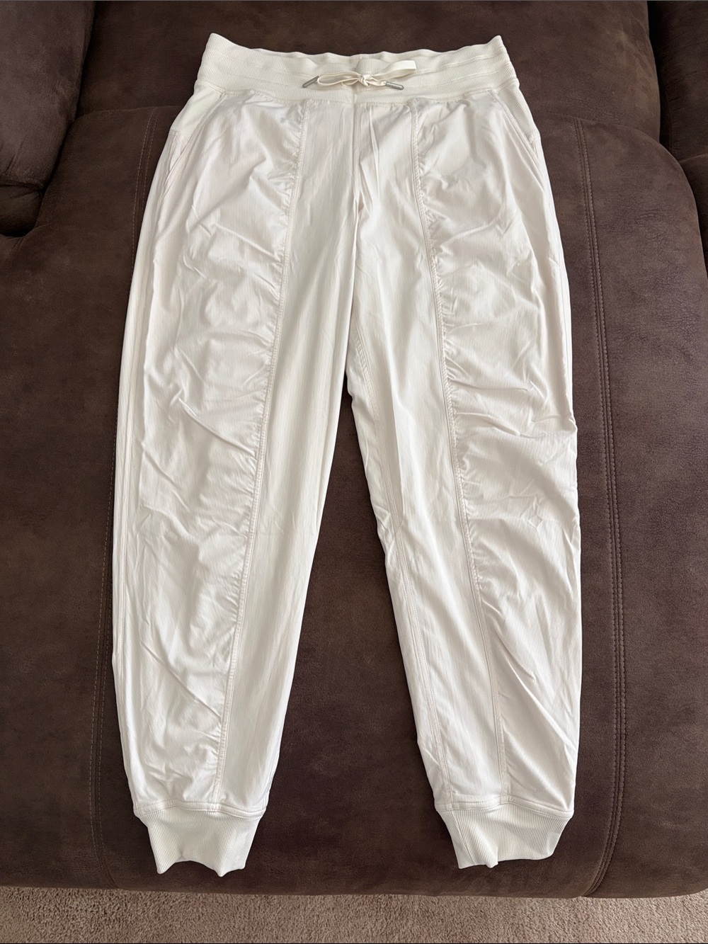 lululemon athletica Cream Drawstring Joggers. New w/o tags.